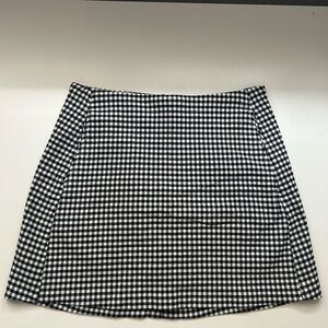 Urban Outfitters Black and White Gingham Mini Skirt